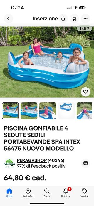 Piscina INTEX con Sedute - 2,29m x 2,29m