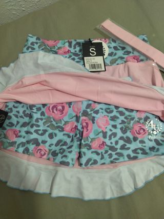 Falda padel 4U rosa azul talla S