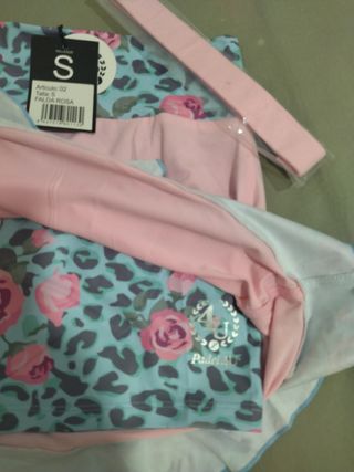 Falda padel 4U rosa azul talla S