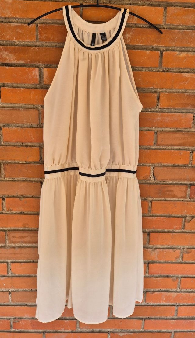 Vestido beige Mango talla L
