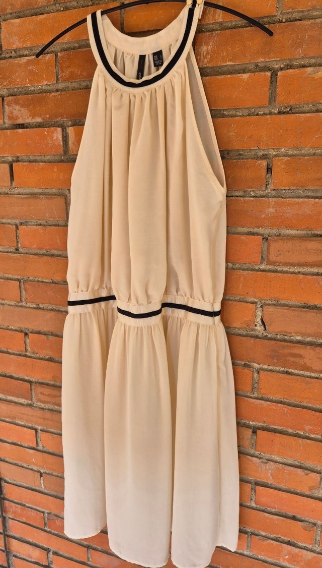 Vestido beige Mango talla L
