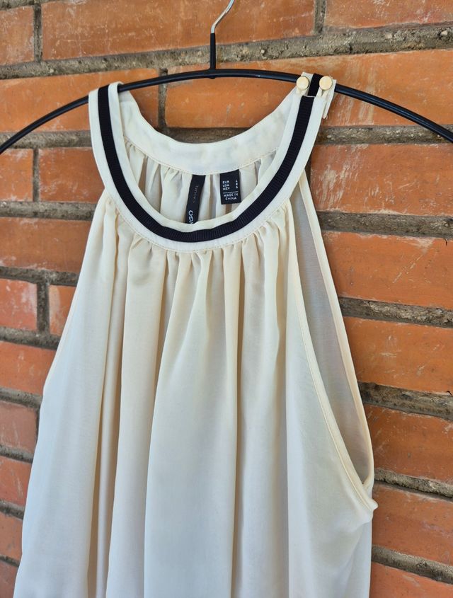 Vestido beige Mango talla L