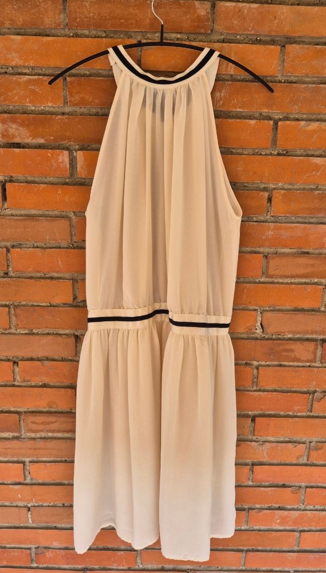 Vestido beige Mango talla L