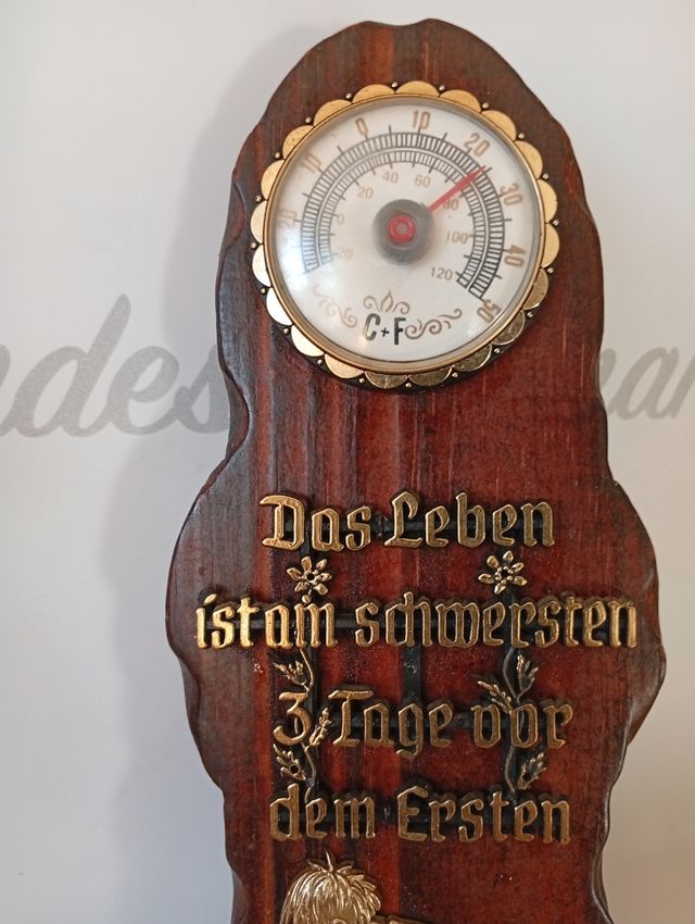 Appendi chiavi in legno vintage. Termostato ok.