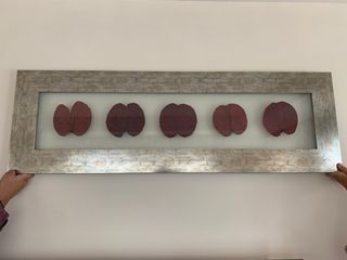 Cuadro con hojas rojas - Decoración