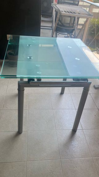 Mesa cristal extensible