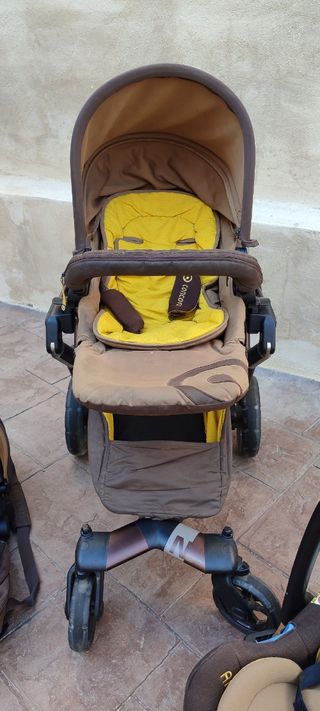 Cochecito bebé + capazo + silla coche+ bolso carro