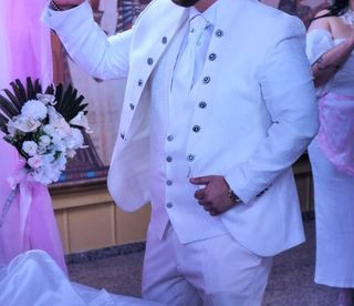 Traje novio blanco - elegante