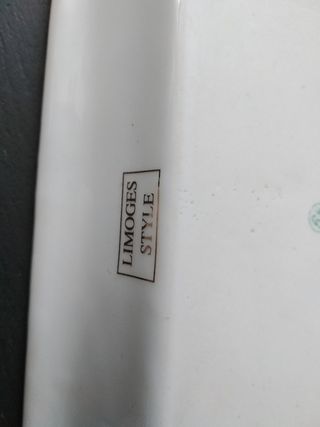 Cenicero porcelana estilo Limoges