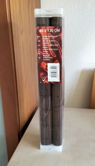 Estores bambú 40x130cm