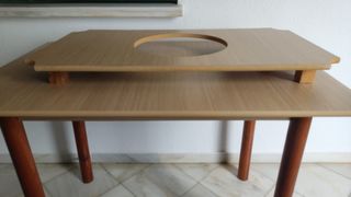 Zona Huelva. Mesa camilla cuadrada como nueva.