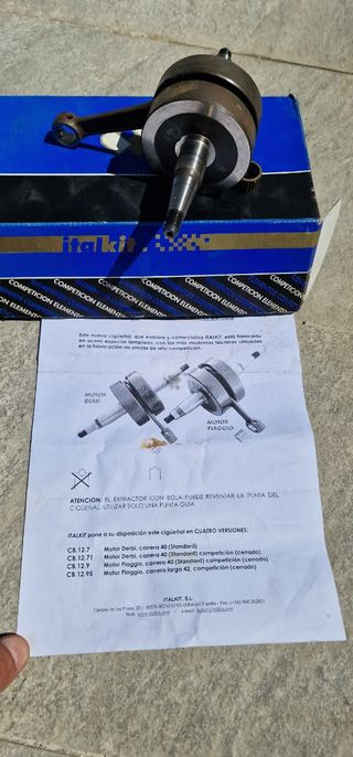 Cigueñal ItalKit Competición Derbi Senda