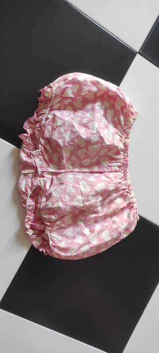 Shorts de bebé niña rosa -talla 6m