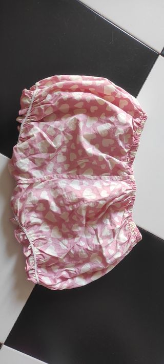 Shorts de bebé niña rosa -talla 6m