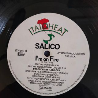 ITALO-DISCO 1986 Vinilo Salico - I'm On Fire