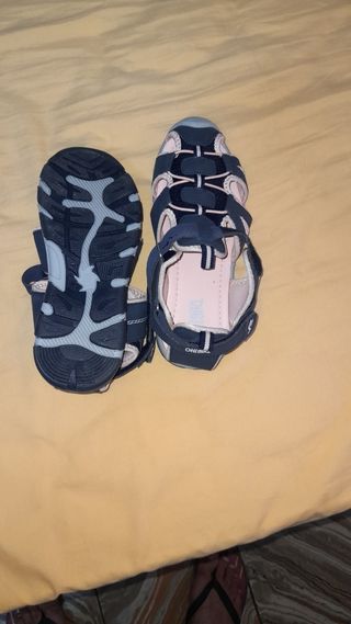 Sandalias niña talla 36 - Azul/Rosa