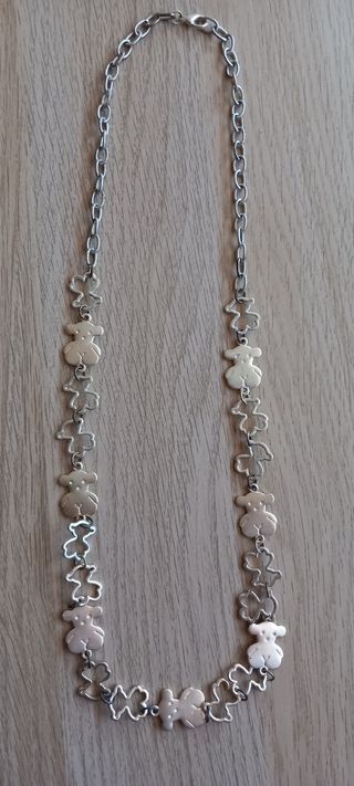 Collares largos color plateado y dorado