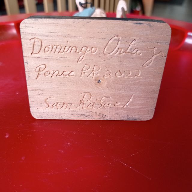 Talla de madera de Domingo Orta Jr