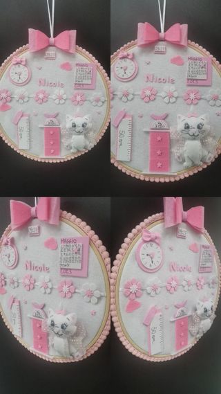 Quadro nascita bimbo pannolenci