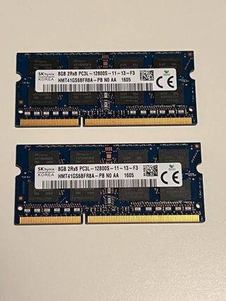 Memoria RAM  DDR3 SKhynix 16GB (2x8GB) 1600MHz