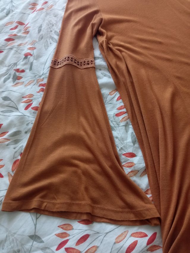 Vestido boho mostaza talla S