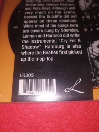 Vinilo Beatles - Hamburg 1961 contiene CD.