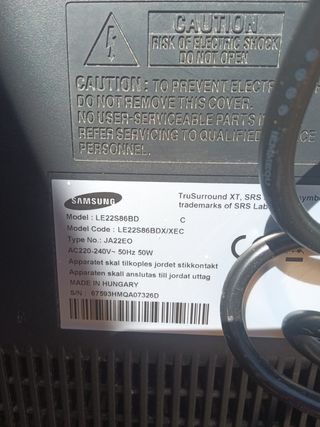 TV Samsung 22" - Negro