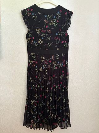 Vestido flores - negro, multicolor
