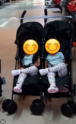 Carrito gemelar Asalvo - Plegable