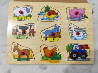 Puzzle granja Nenittos - 4 piezas