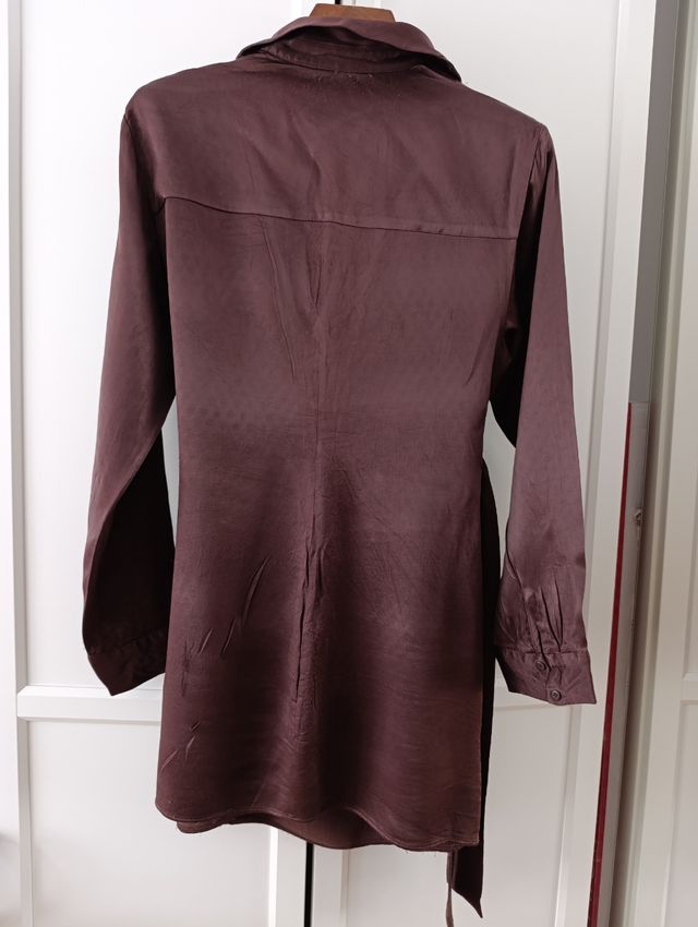 Vestido Zara marrón corto