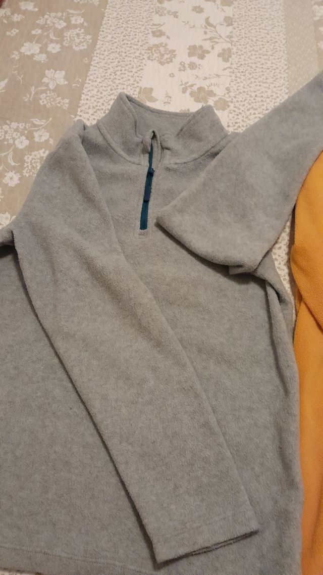 Sudaderas niño talla 13-14 mostaza y gris