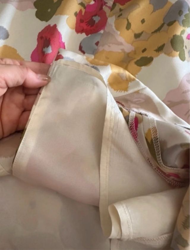 Vestido palabra de honor multicolor