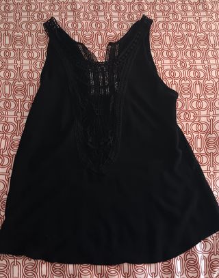 Pack 2 Camisetas negra tirantes