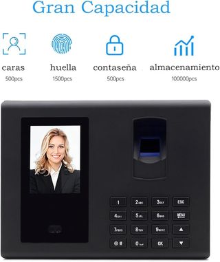 Máquina de fichar biométrica sin internet - Nueva
