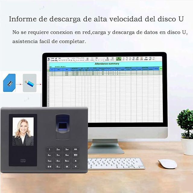 Máquina de fichar biométrica sin internet - Nueva