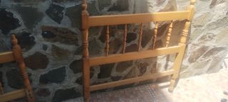 Cabecero cama 90cm -madera marrón