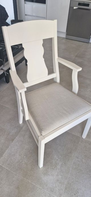Silla blanca madera - Comedor
