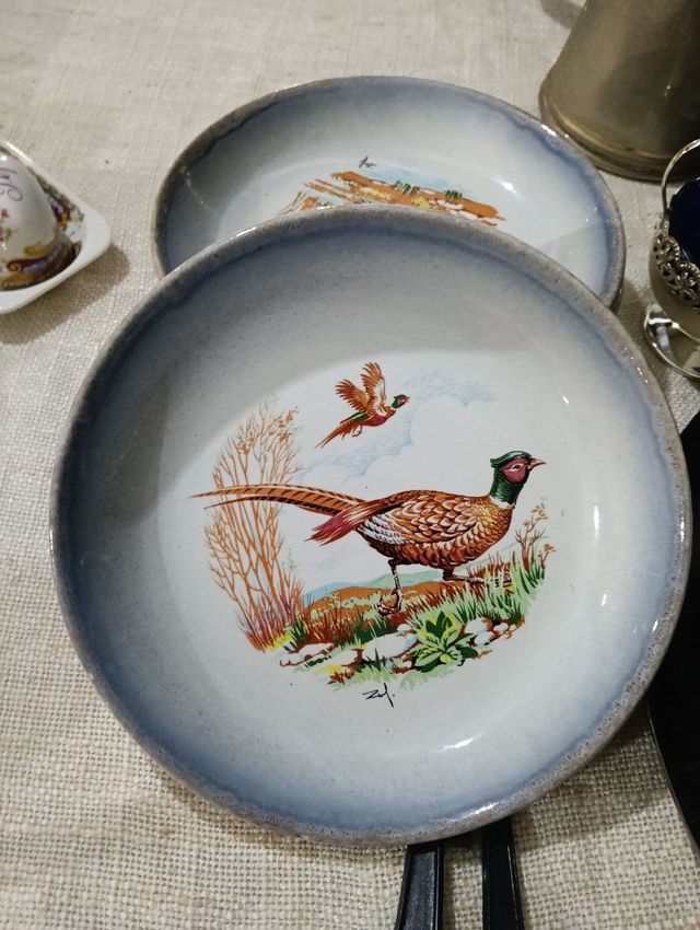 Piatti Caccia - 6 piatti porcellana