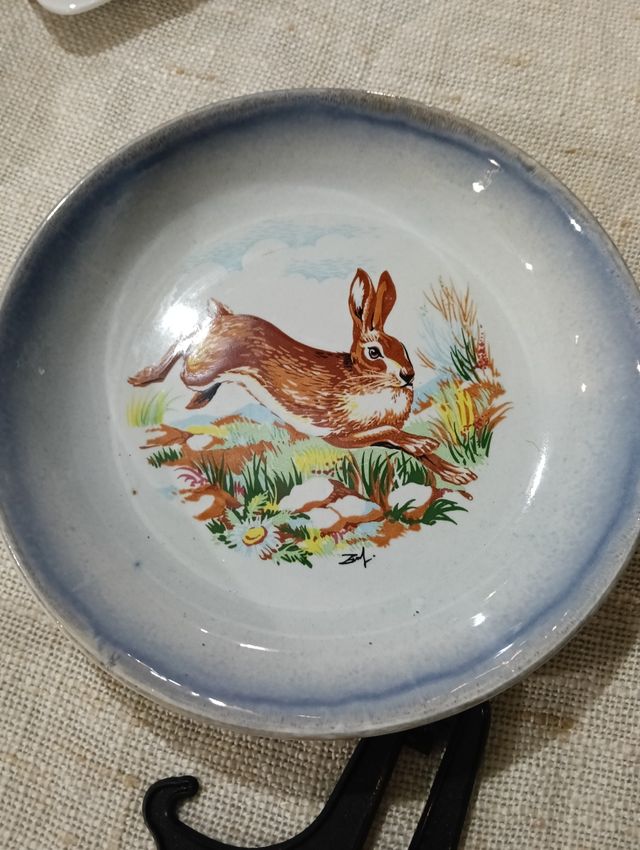 Piatti Caccia - 6 piatti porcellana