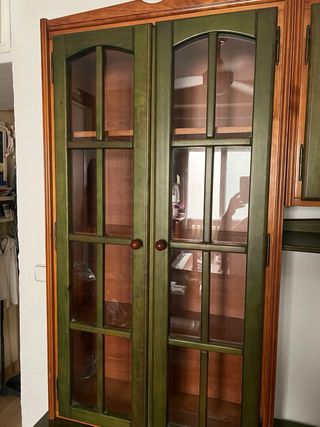 Mueble provenzal madera 7 piezas