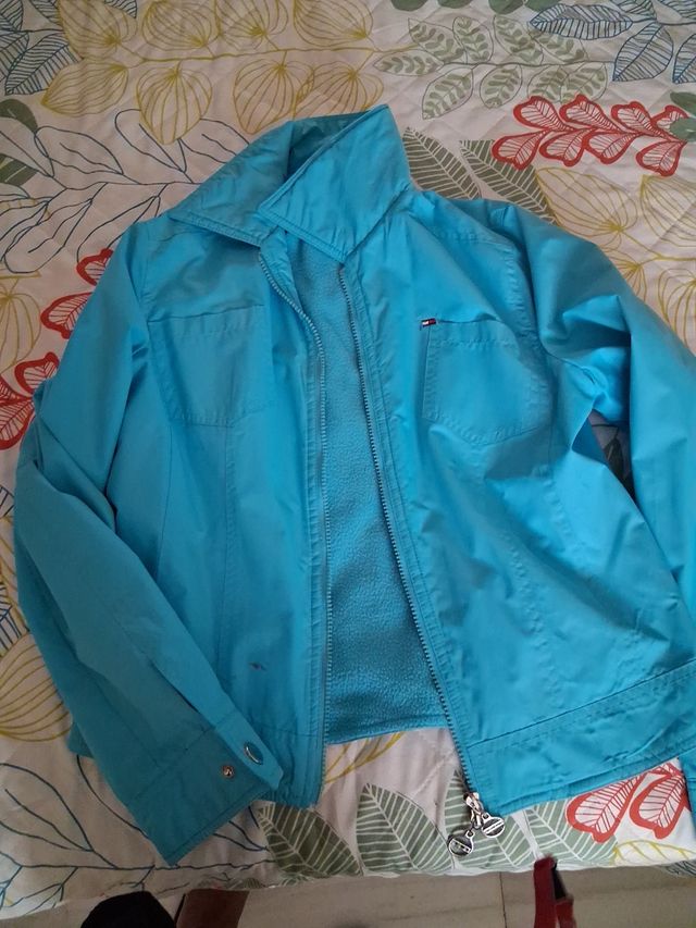 Chaqueta Tommy Hilfiger turquesa
