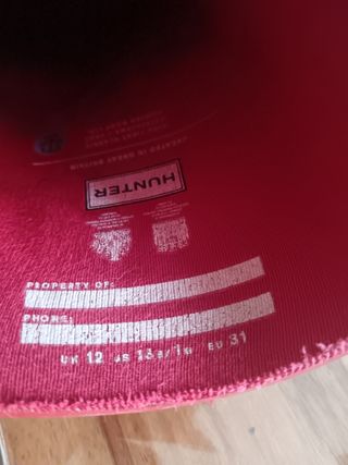 Botas Hunter rojas - Talla 31