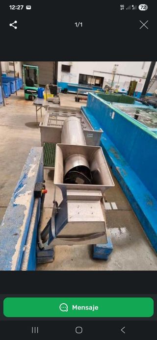 Máquina procesado mejillones