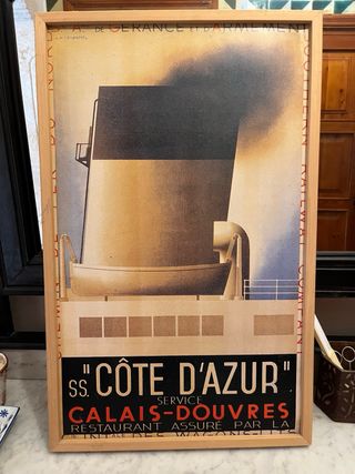 Cartel Cote d’azur de Cassandre Unico en la web