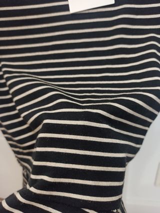 Camiseta Bershka rayas péplum T-S