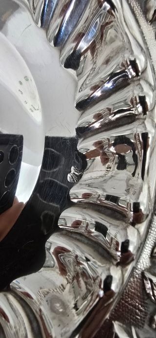 Plato plata maciza antiguo