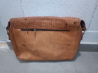 Maletín cuero marrón