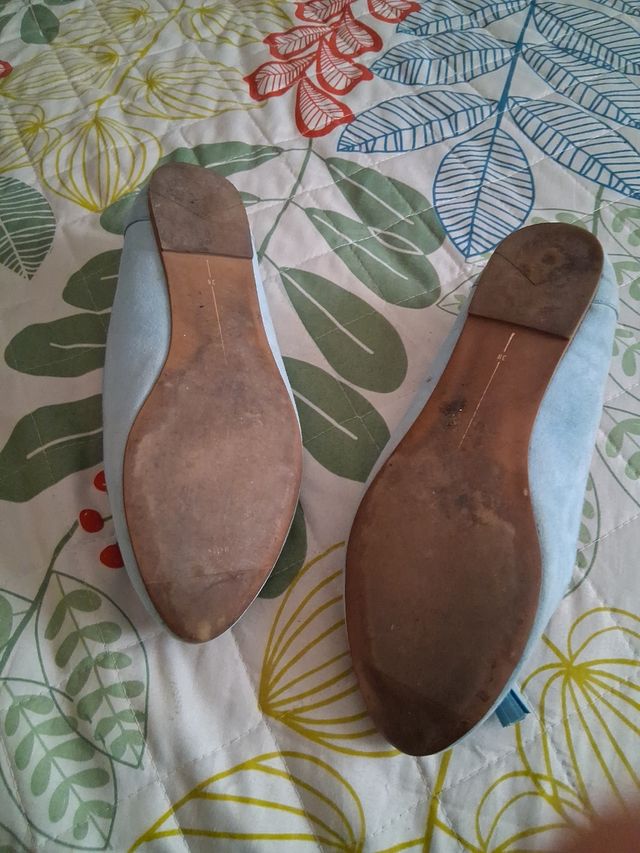 Zapatos planos azul marino