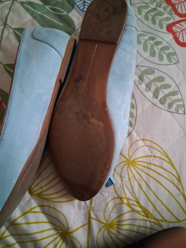 Zapatos planos azul marino